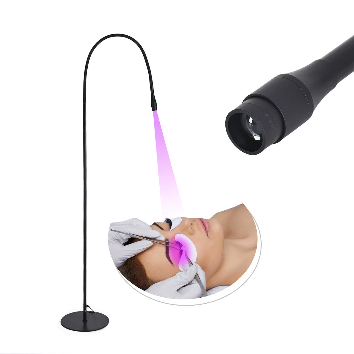 Professional UV eyelash extension curing lamp